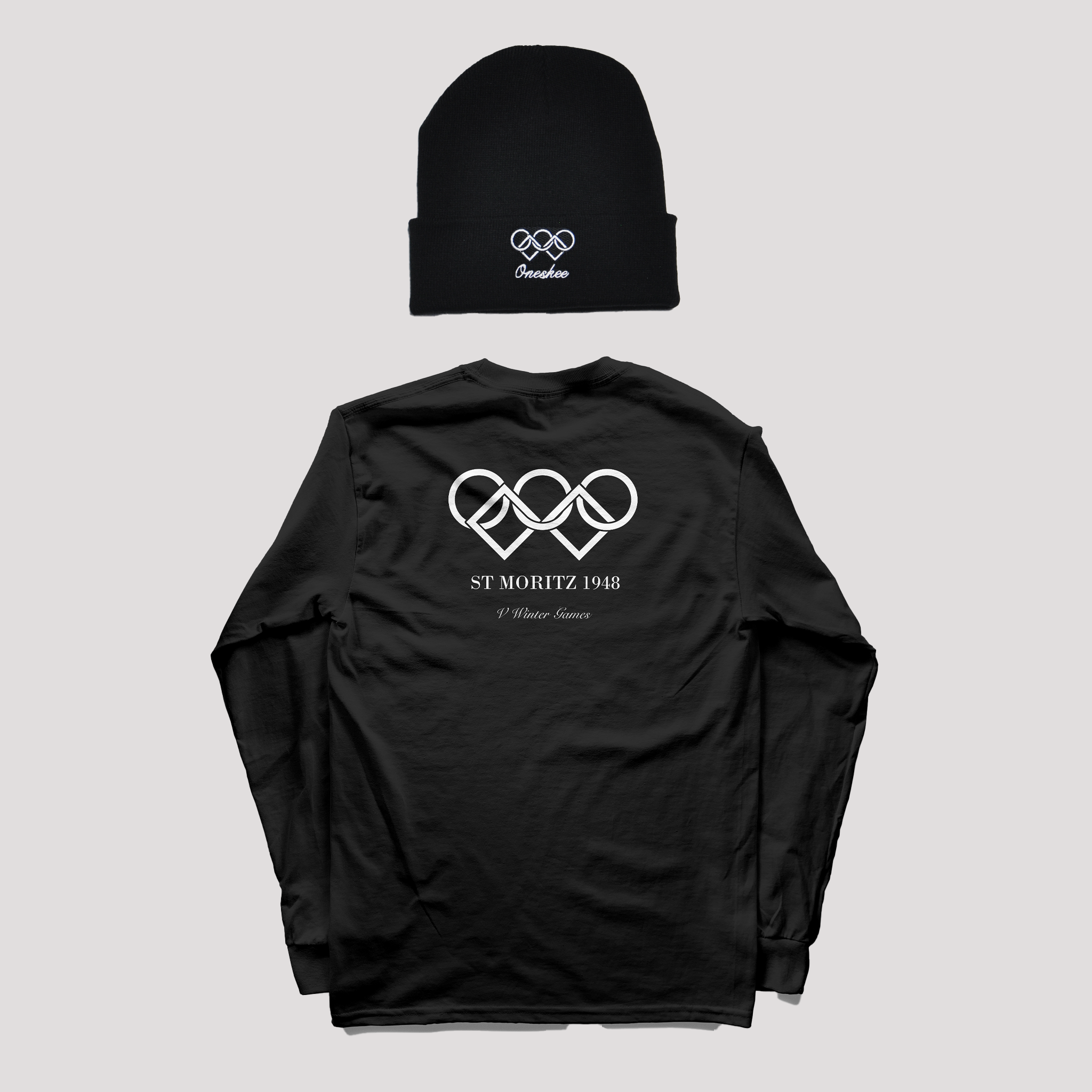 Bundle - LS Tee & Beanie, Black