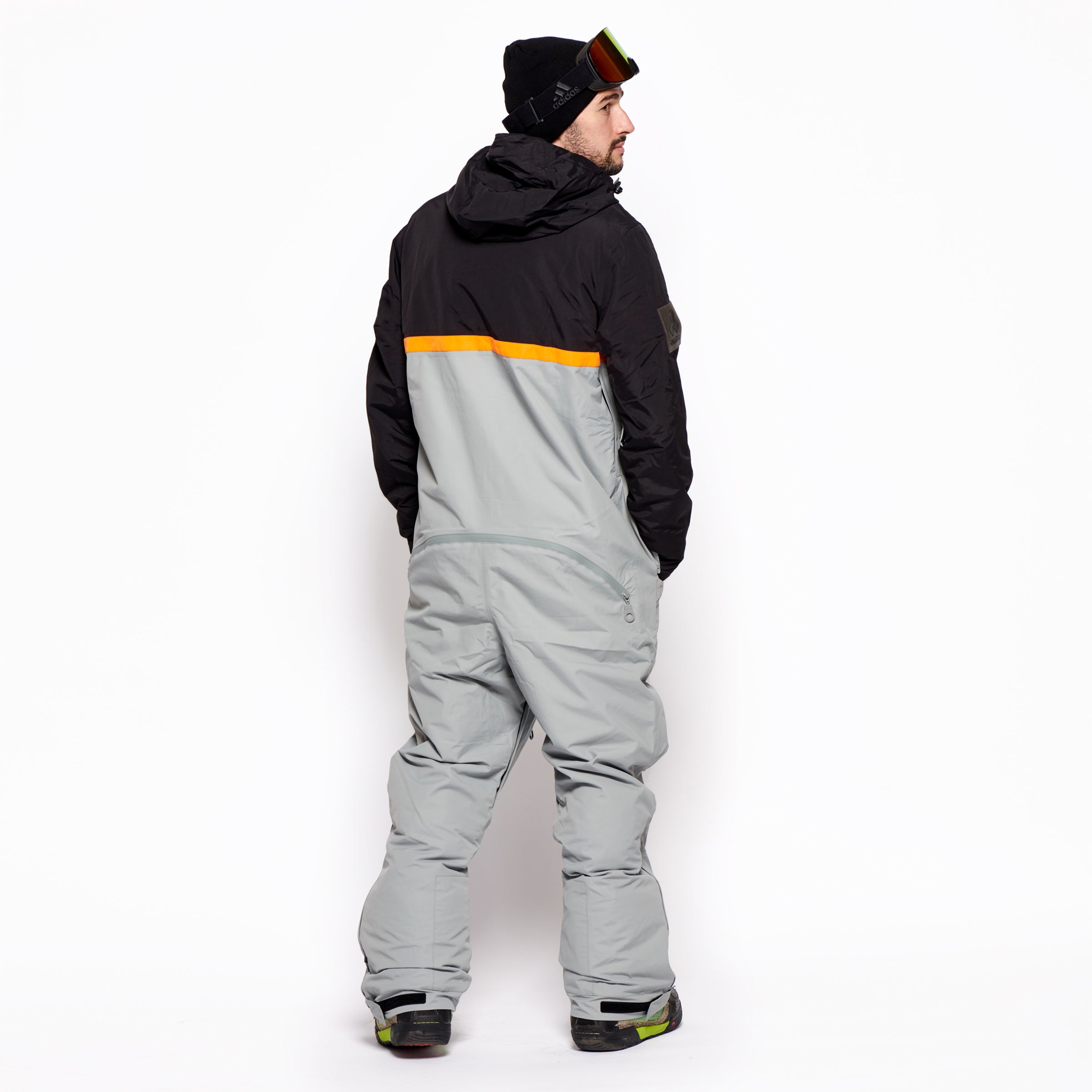 Men's Snow Suit, Black & Grey