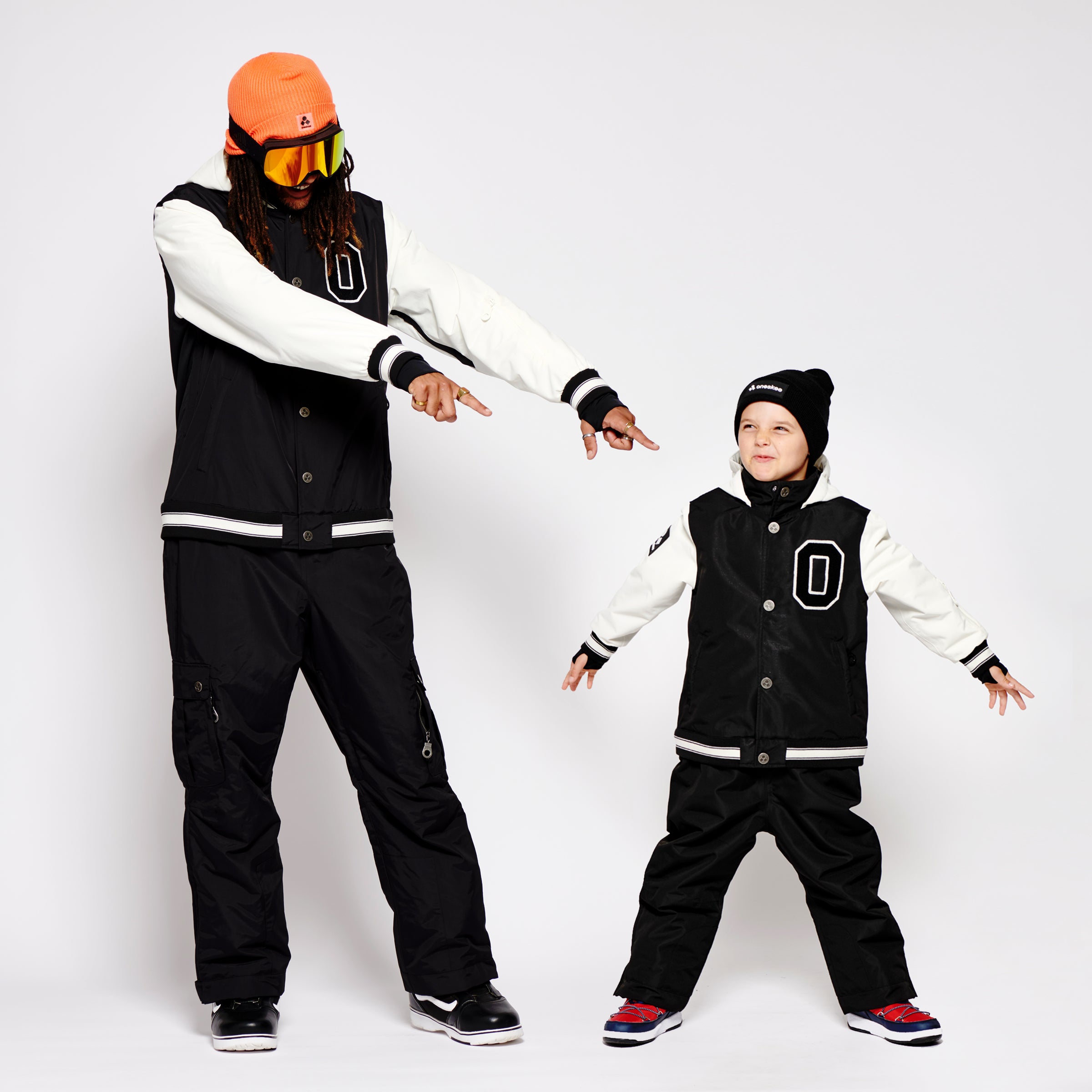 Bundle - Men's & Kids Black Varsity