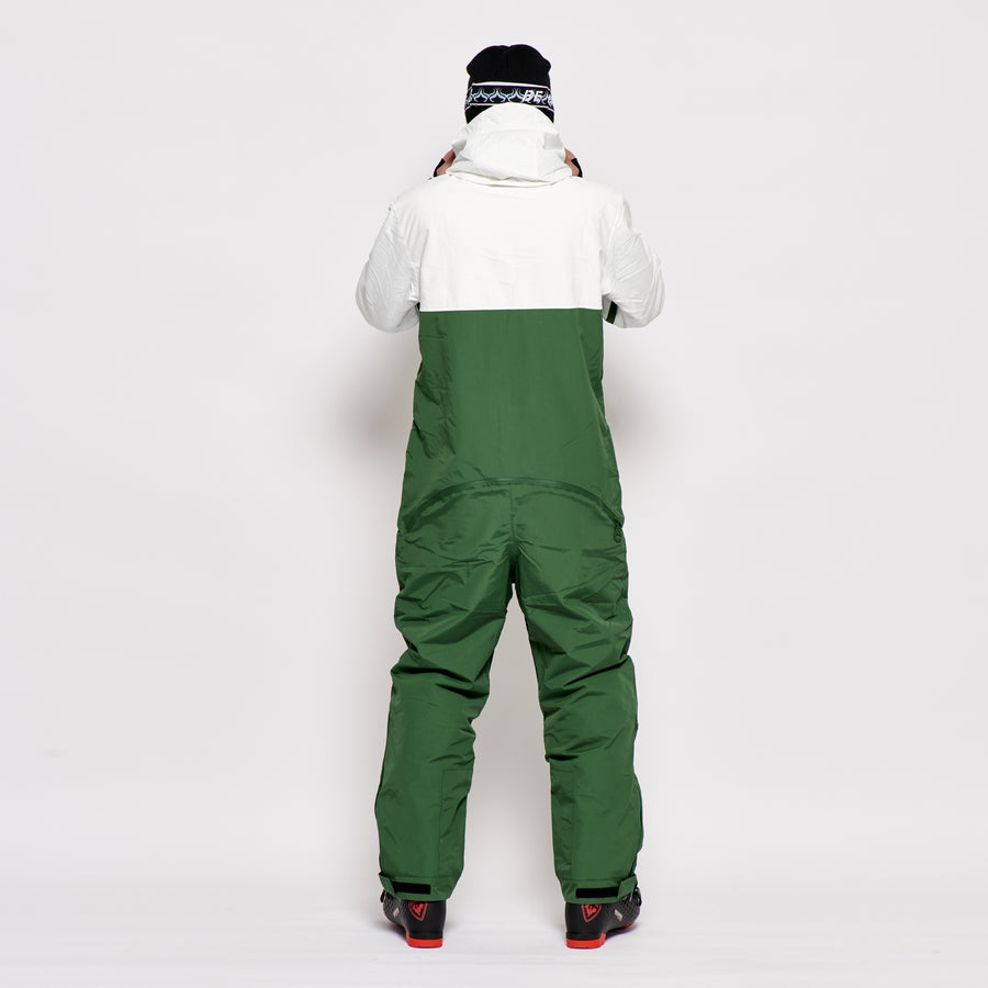 Men's Snow Suit, Green & White