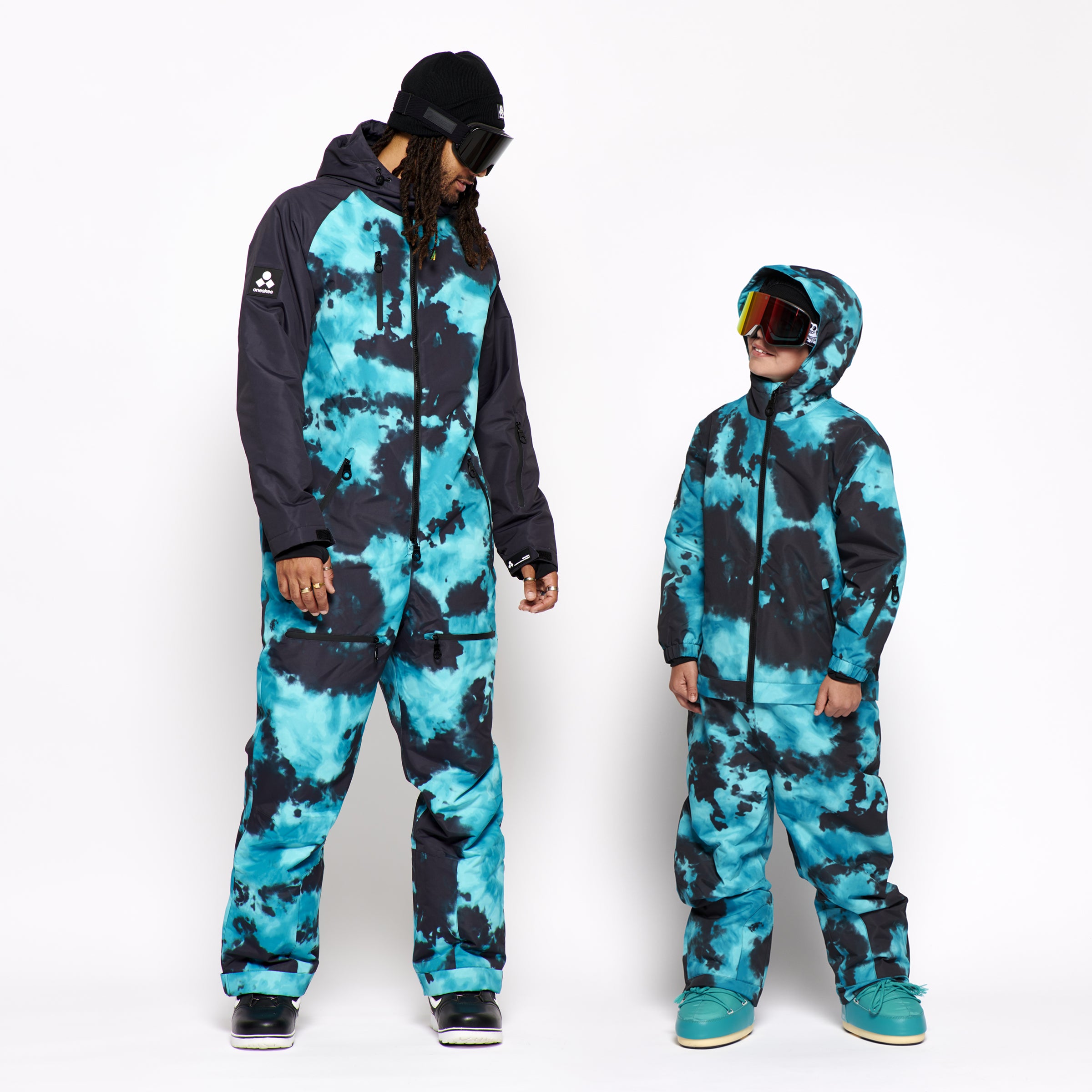 Bundle - Men's & Kids Turquoise Tie Dye