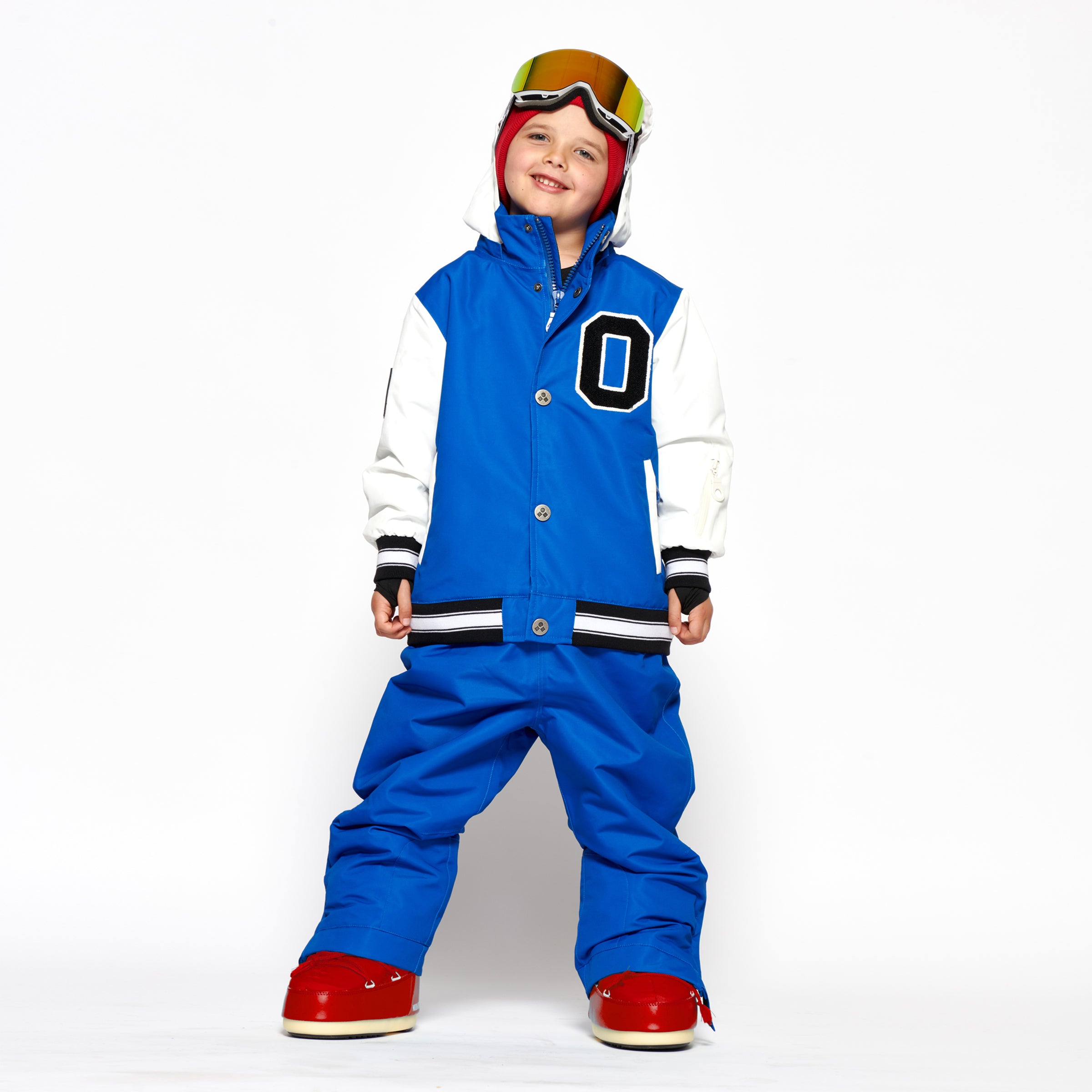 Kids 2-in-1 Snow Suit, Blue Varsity