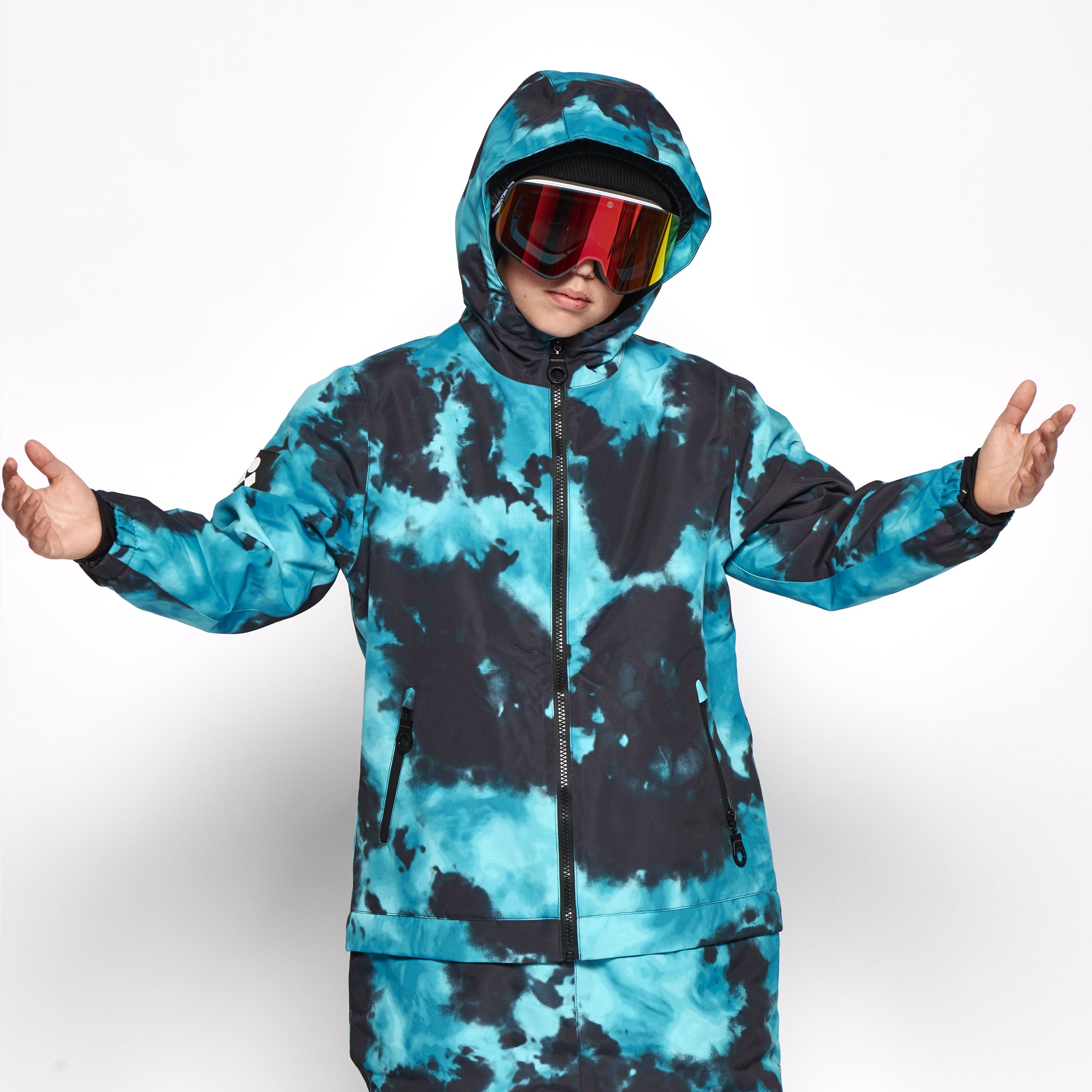 Tie dye sales snowboard jacket