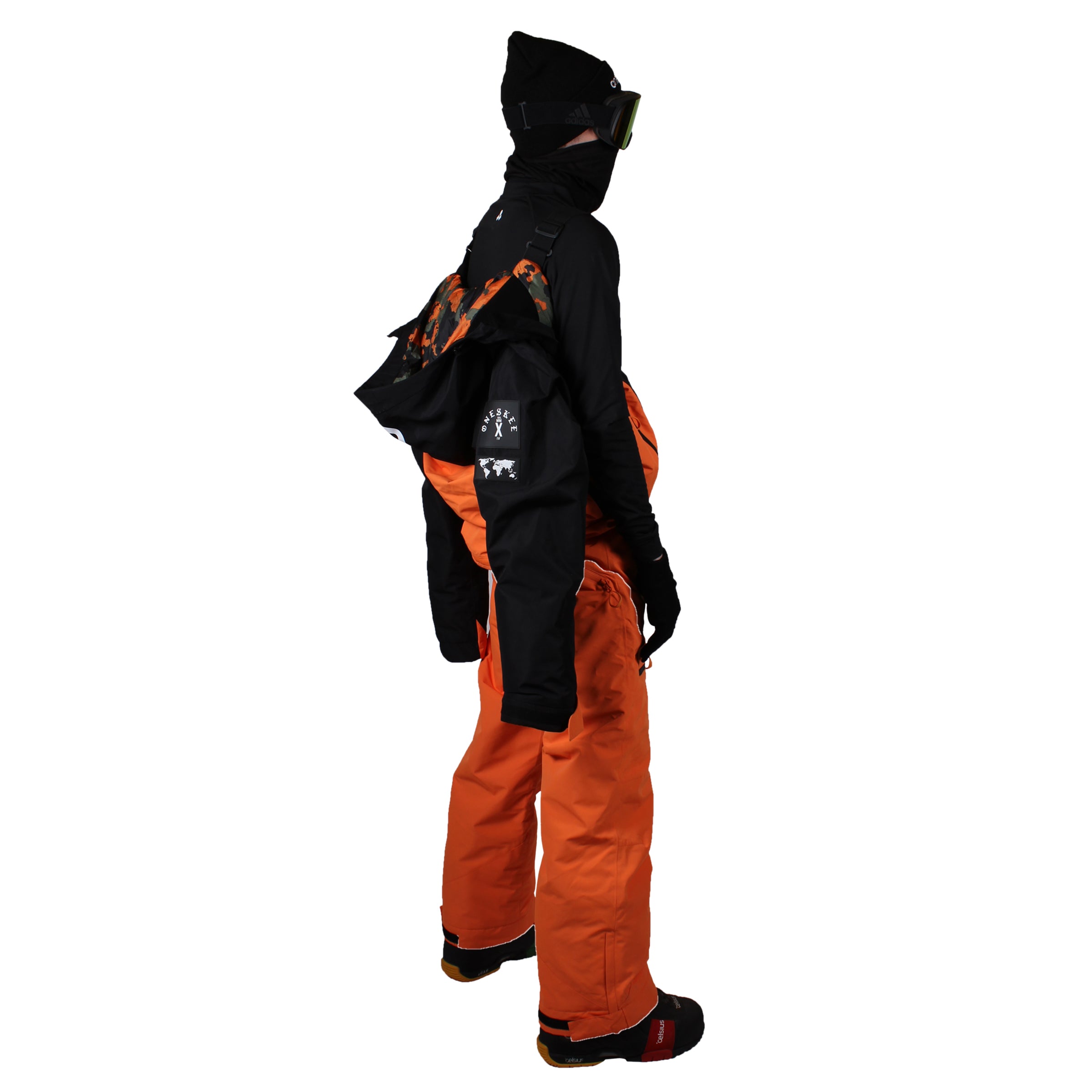 Men's Snow Suit, Orange & Black (Sample Sale)