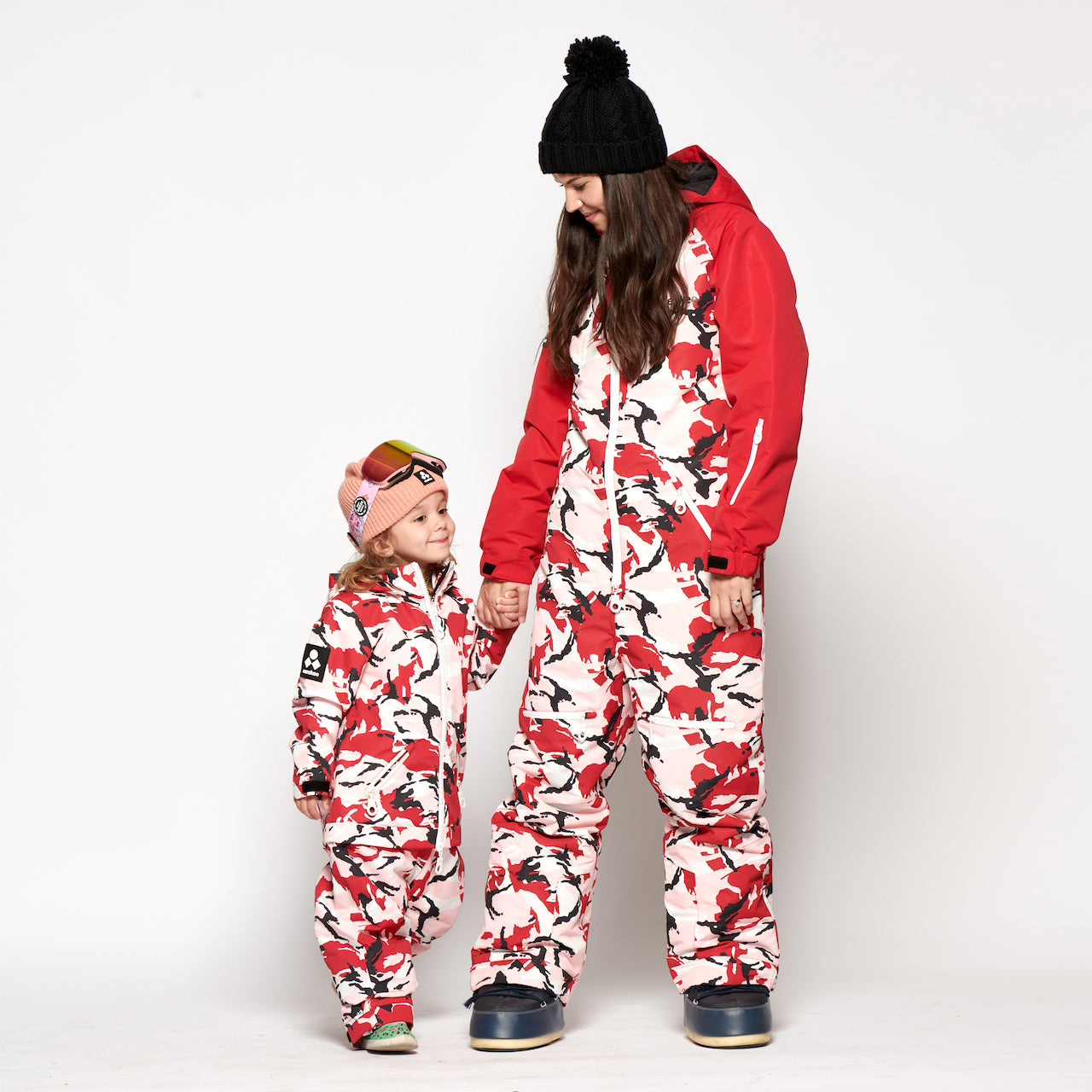 Women's Snow Suit, Red Camo