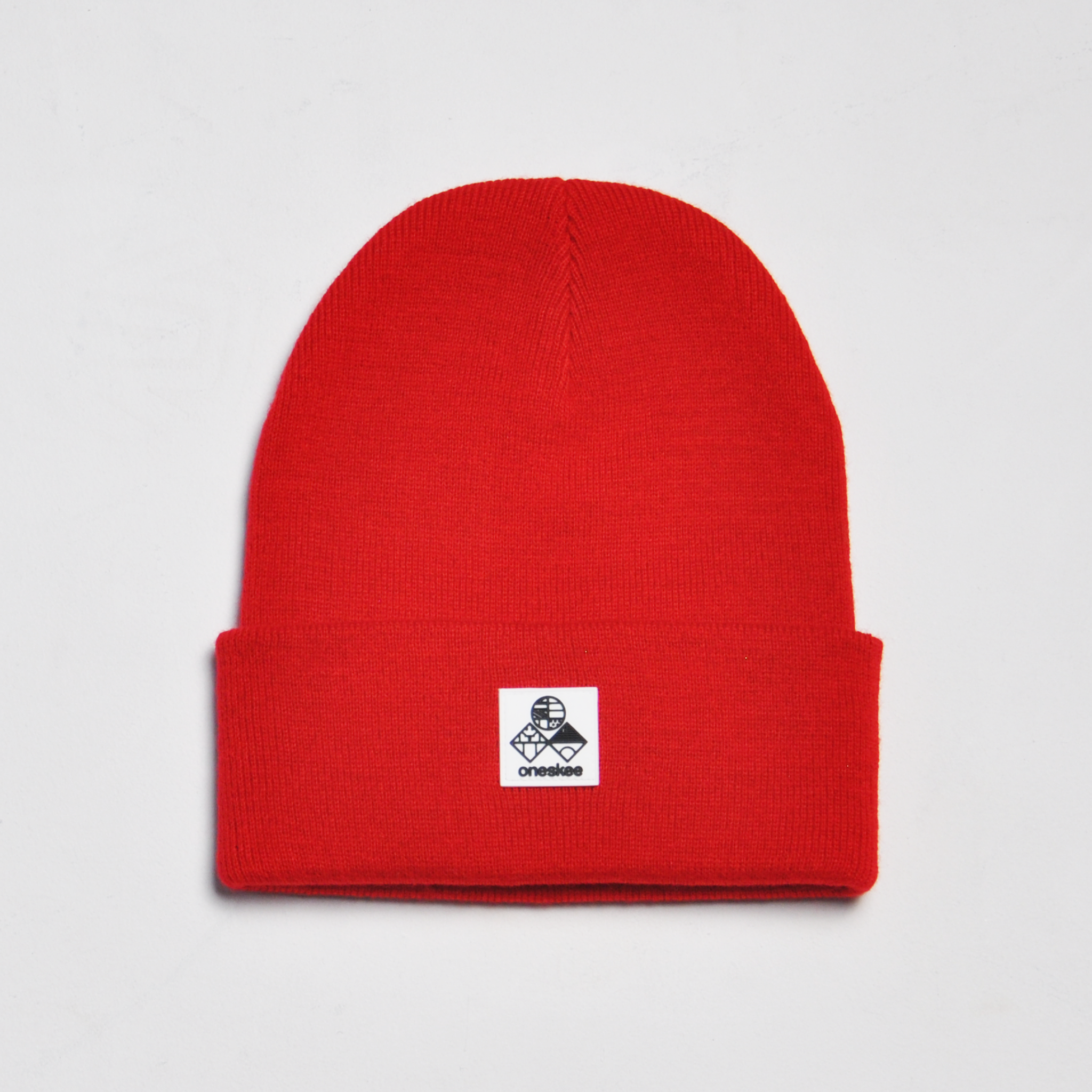 Flag Logo Beanie, Red