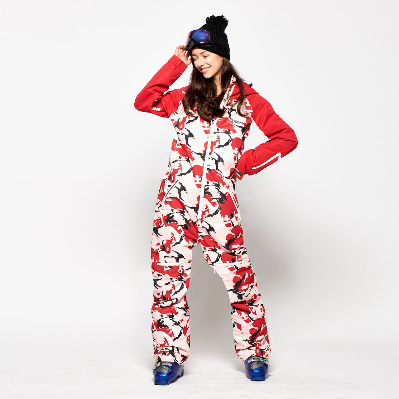 Women's Snow Suit, Red Camo