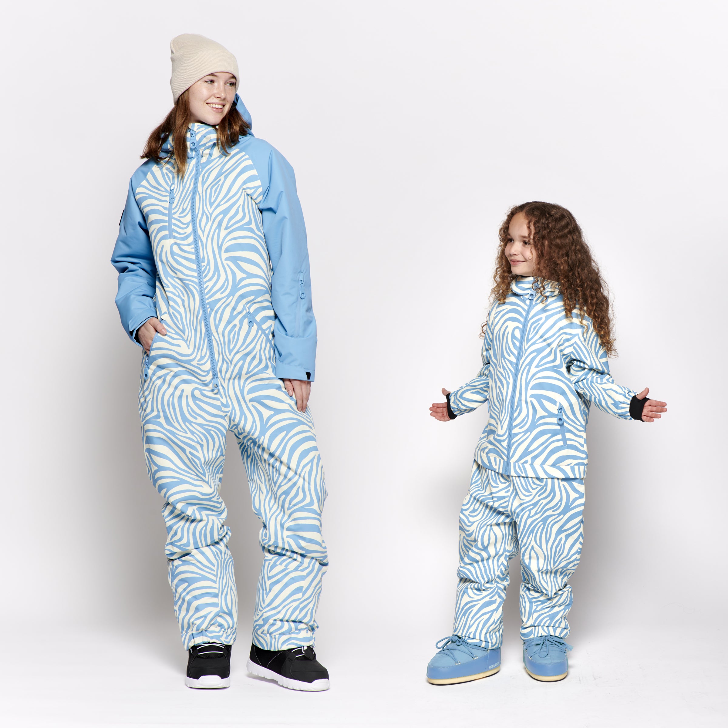 Bundle - Women's & Kids Blue Zebra