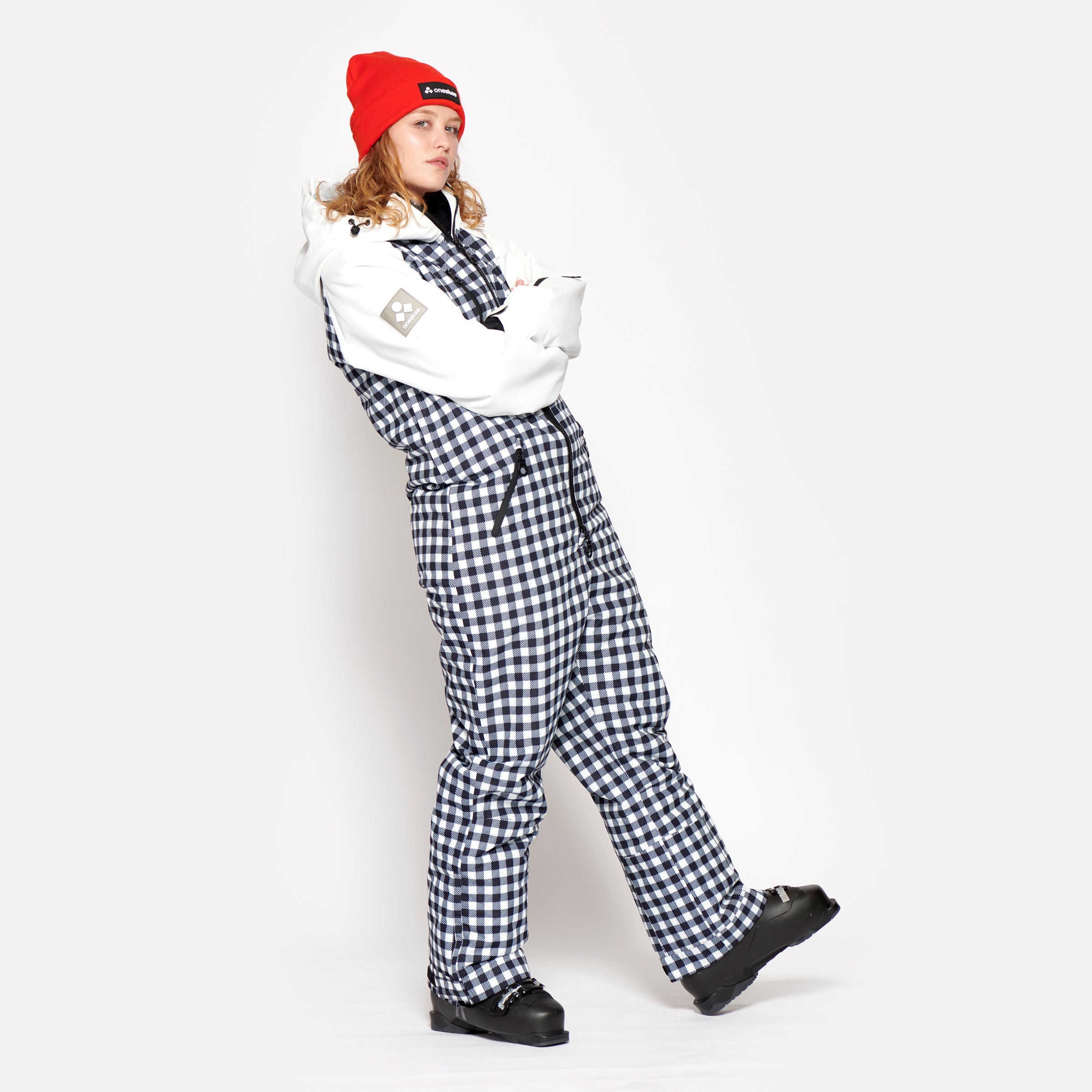 Plaid on sale snow pants