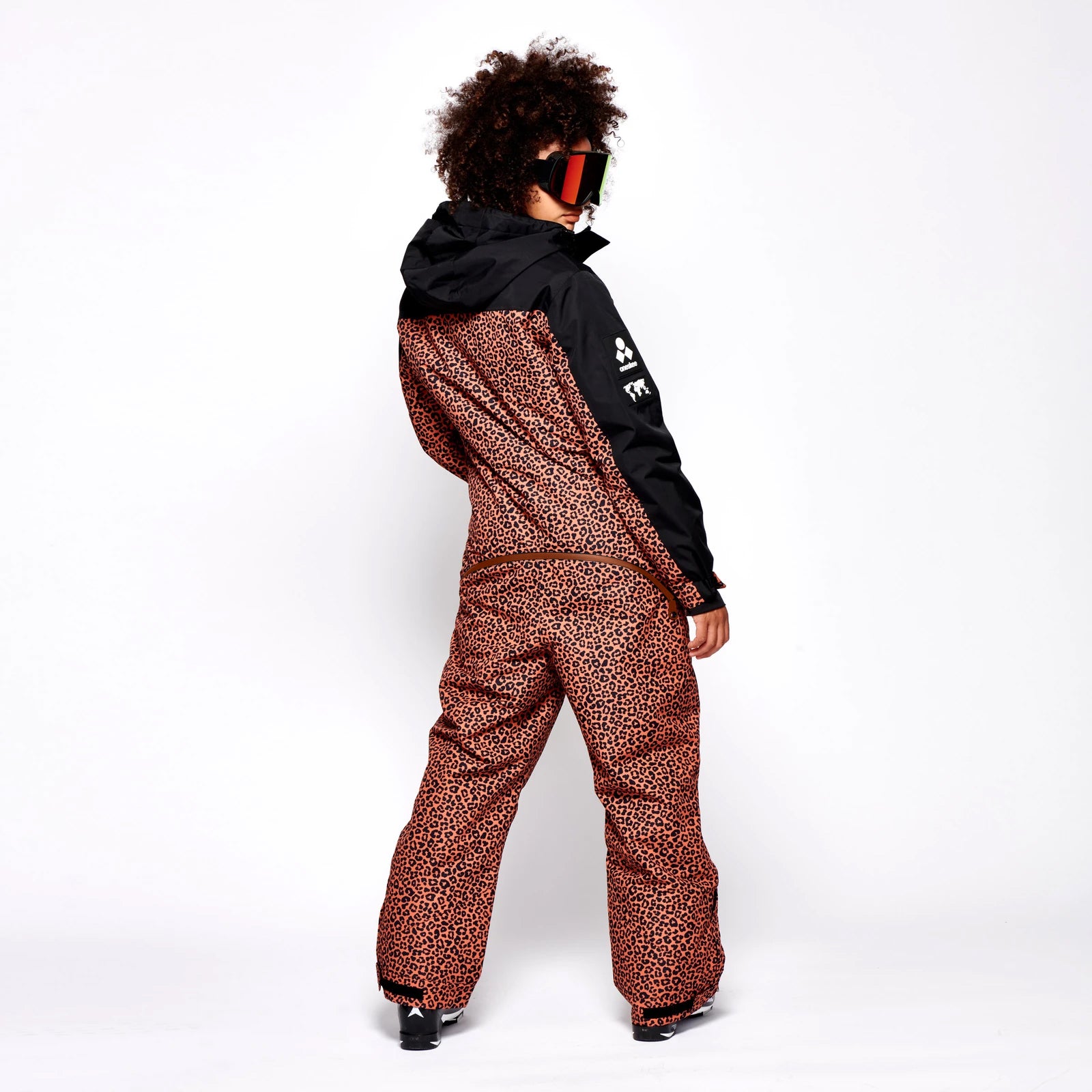 Women's Snow Suit, Rust Leopard