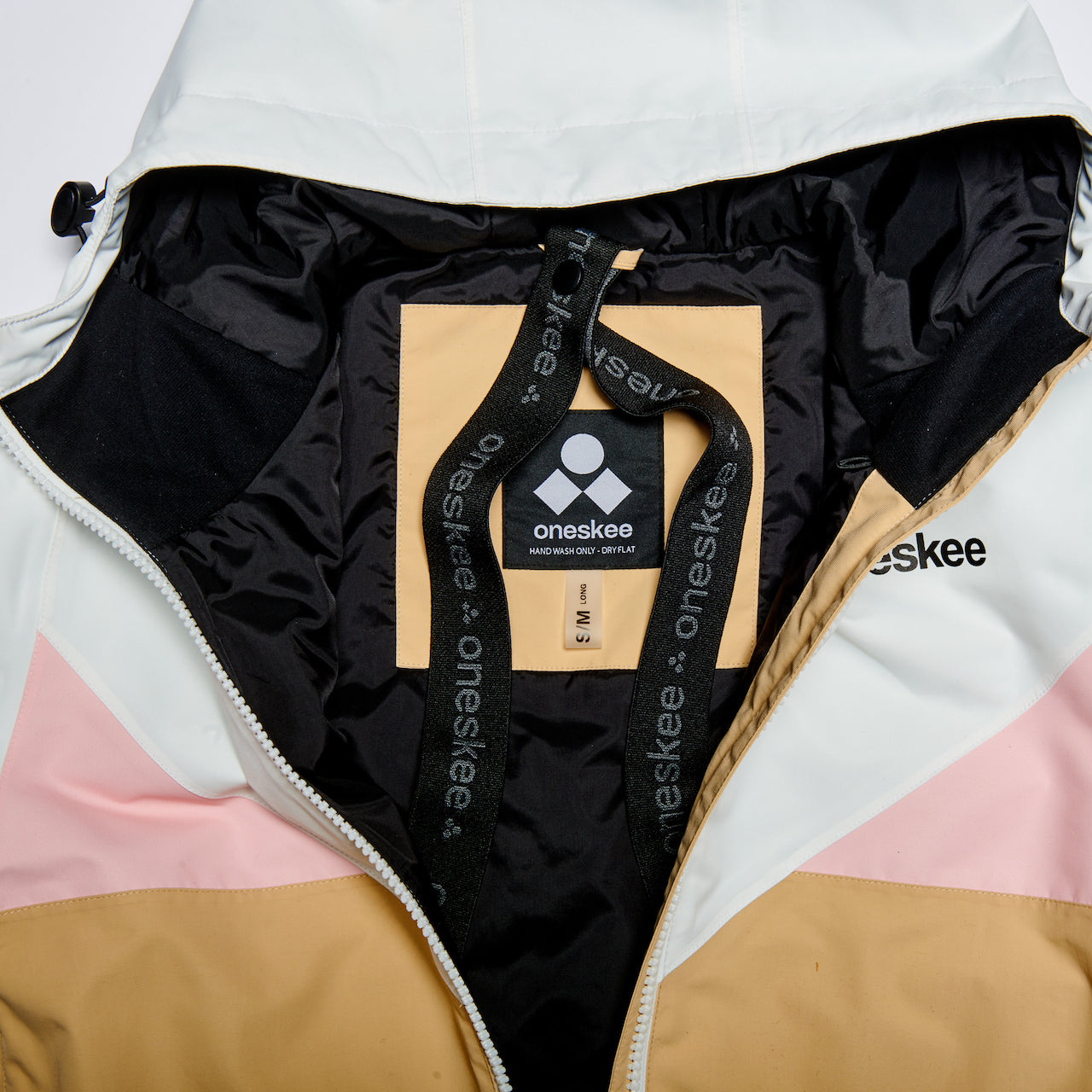 Women's Snow Suit, Stone, White & Pink